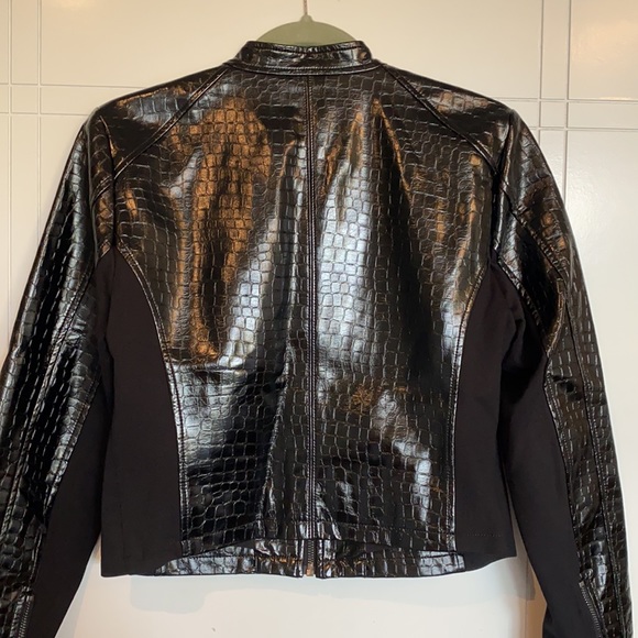 Guess Faux Leather jacket. Python. - Picture 6 of 7